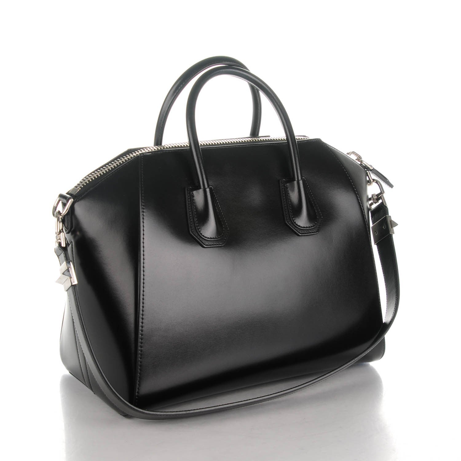 Givenchy Shiny Lord Calfskin Medium Antigona Black 3 of 7