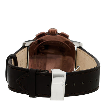 Gucci Stainless Steel Calfskin 44mm G-Chrono Quartz Watch Bronze 3 of 4