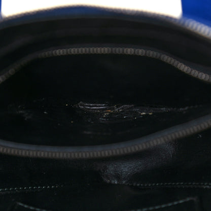 Balenciaga Shiny Day Calfskin Logo XS Triangle Chain Duffle Bleu Roi White 10 of 16