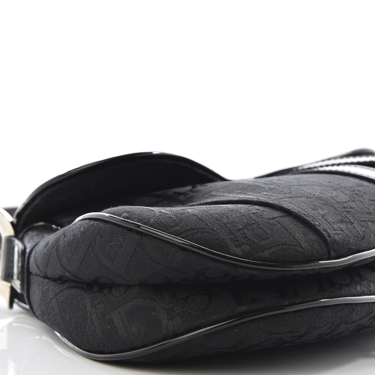 Monogram Saddle Bag Black