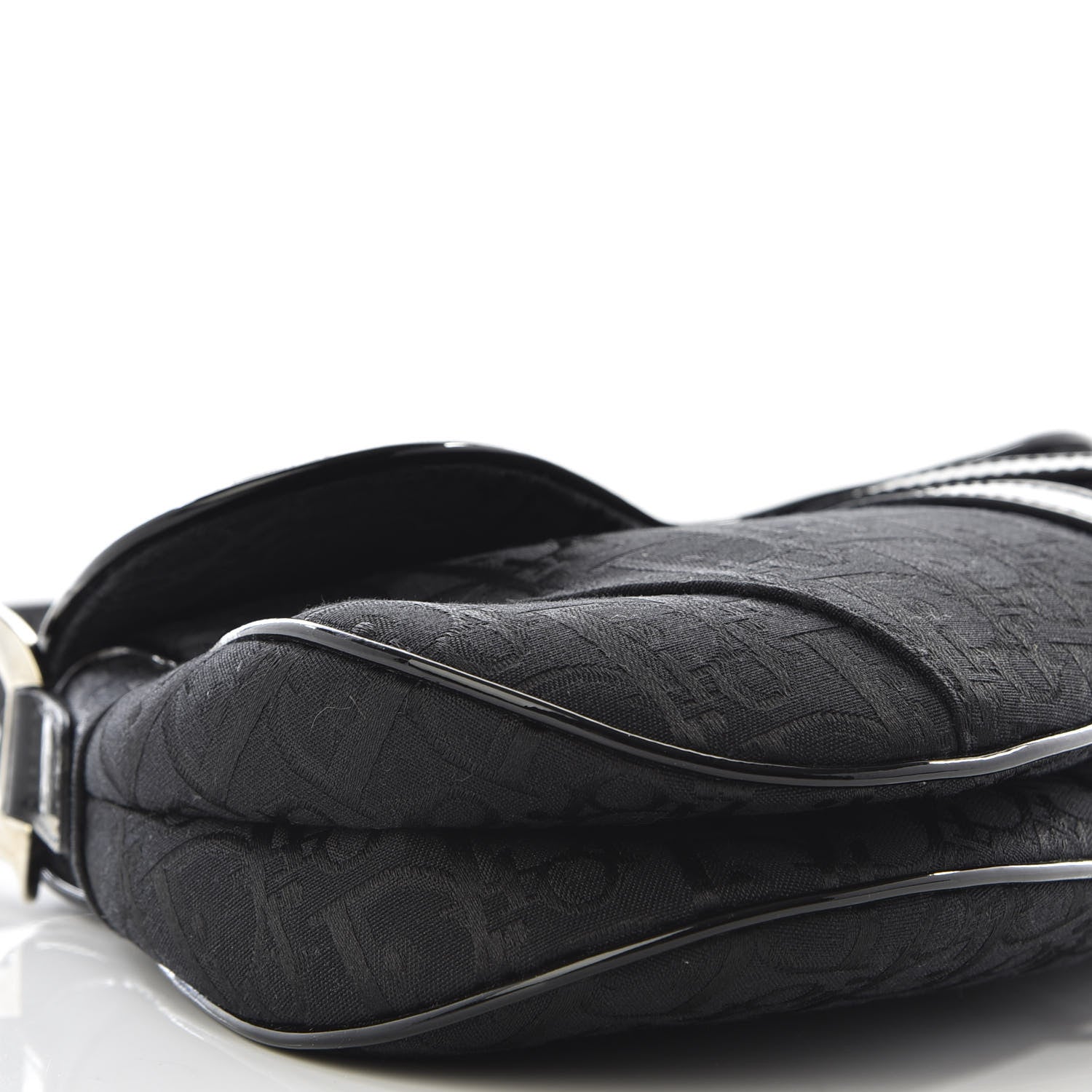 Christian Dior Monogram Saddle Bag Black 5 of 9