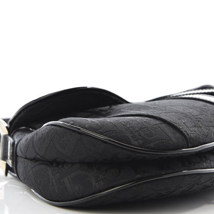 Christian Dior Monogram Saddle Bag Black 5 of 9