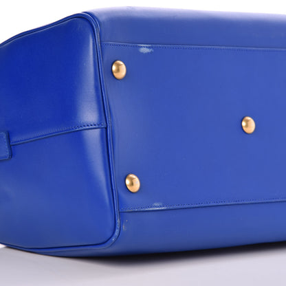 Saint Laurent Calfskin Classic Duffle 6 Blue 6 of 10