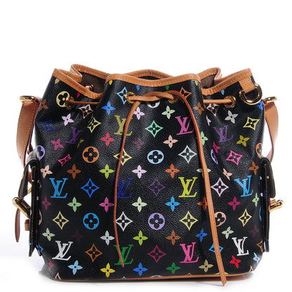 Louis Vuitton Monogram Multicolor Petit Noe Black 1 of 7