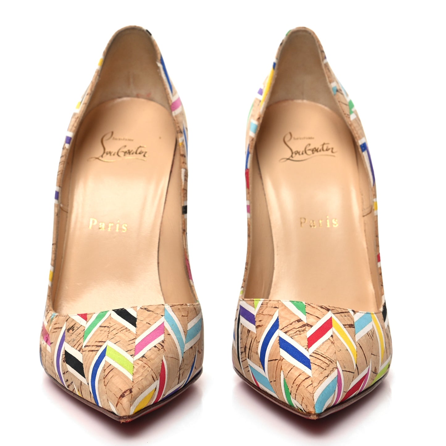 Cork Chevron Print So Kate 120 Pumps 37.5 Multicolor