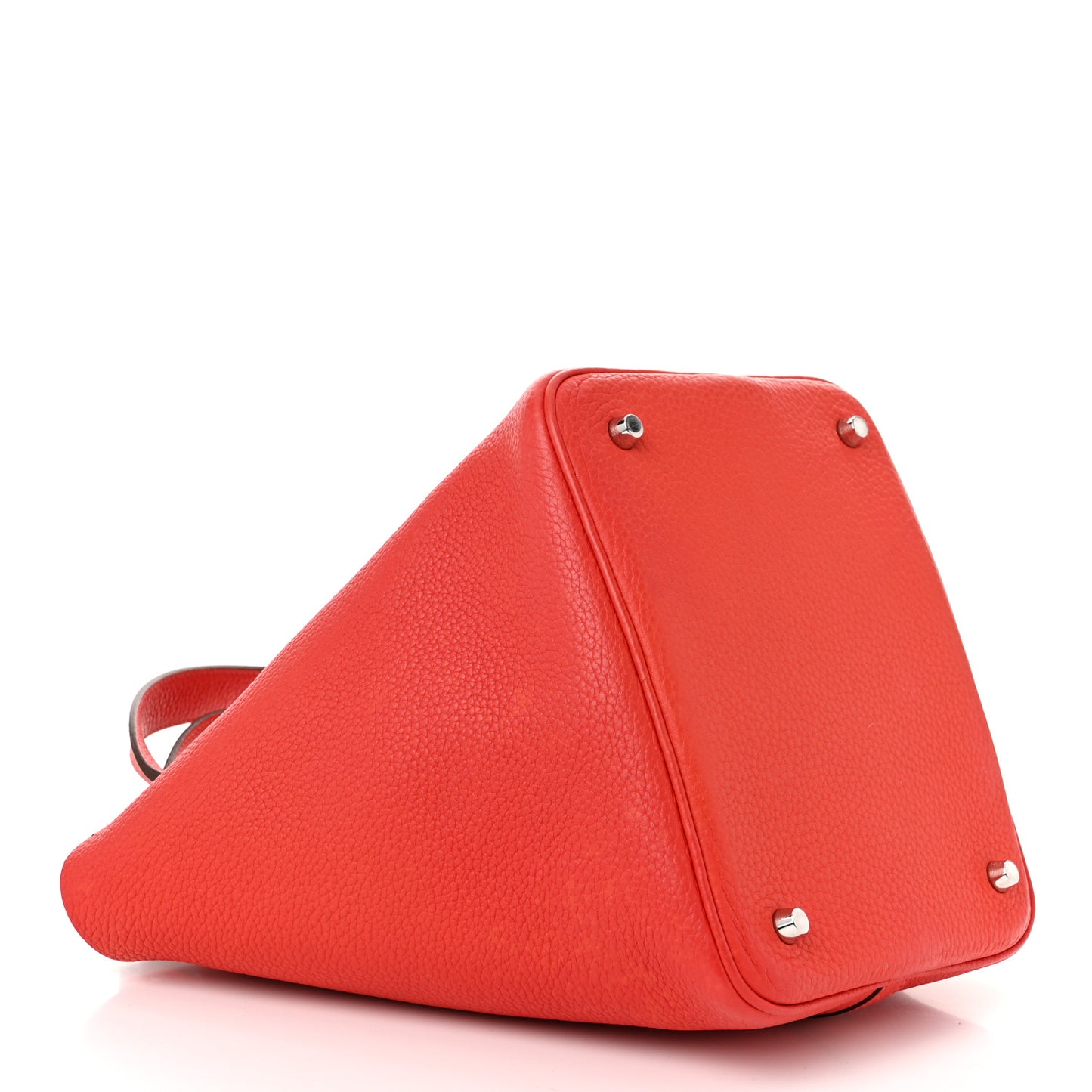 Taurillon Clemence Picotin Lock 22 MM Rouge Pivoine