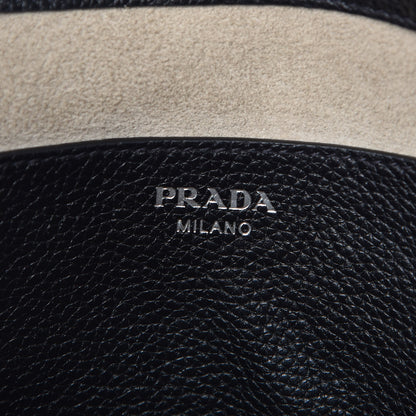 Prada Vitello Daino Tote Black 6 of 11