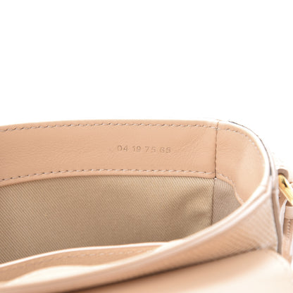 Chloe Calfskin Lizard Embossed Mini C Double Carry Biscotti Beige 7 of 12