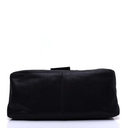 Fendi Vitello Savana Big Mama Baguette Black Tartaruga Natural 10 of 13