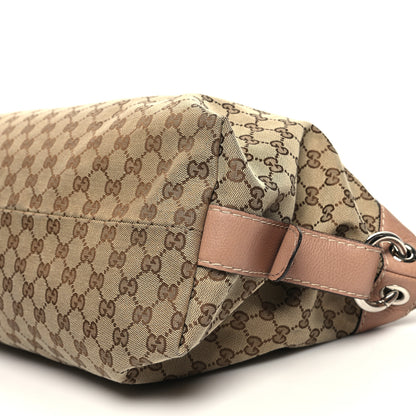 Gucci Monogram Bamboo Bar Medium Tote Blush 10 of 10