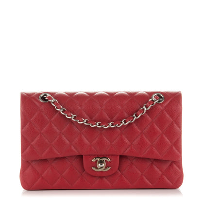 Chanel Caviar Quilted Medium Double Flap Red 1 of 8