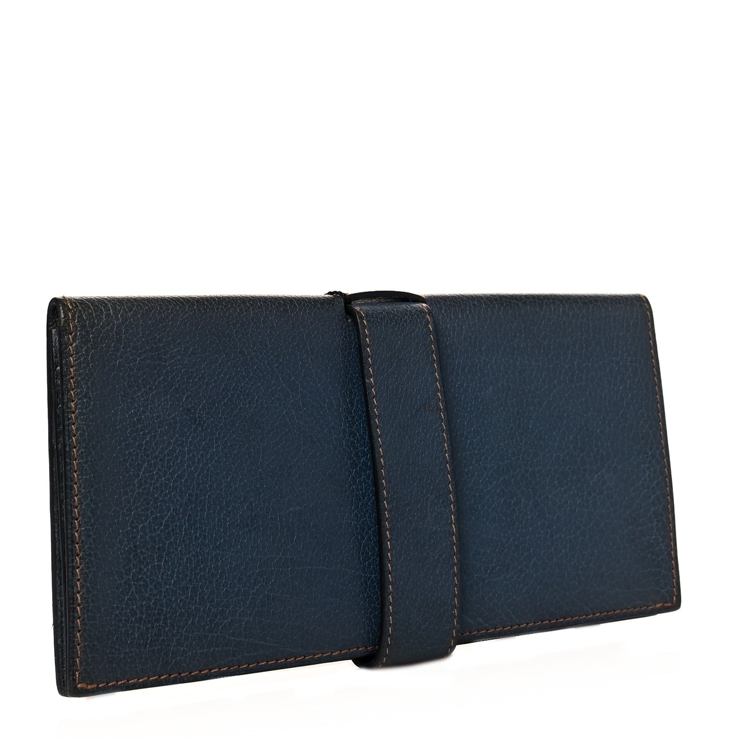 Buffle Dimitri Long Wallet Bleu Thalassa