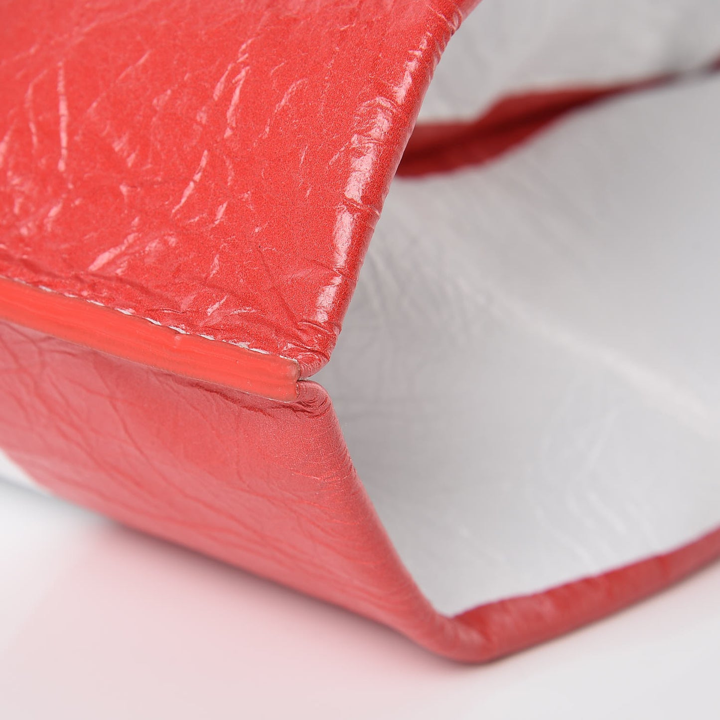 Agneau Supermarket Tote Red White
