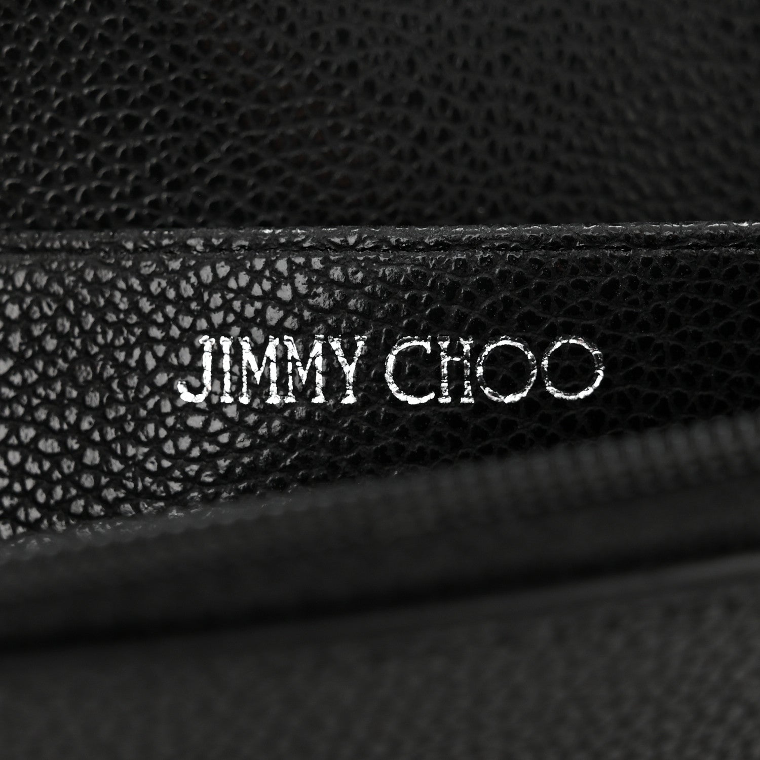 Jimmy Choo Calfskin Crystal Cheri Wallet on Chain Bag Black 6 of 10