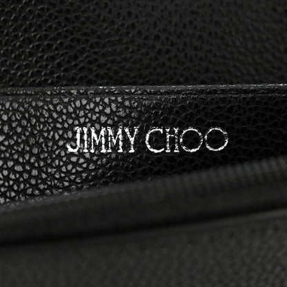 Jimmy Choo Calfskin Crystal Cheri Wallet on Chain Bag Black 6 of 10
