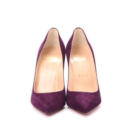 Christian Louboutin Veau Velours Pigalle Follies 100 Pumps 35.5 Merlot 2 of 10