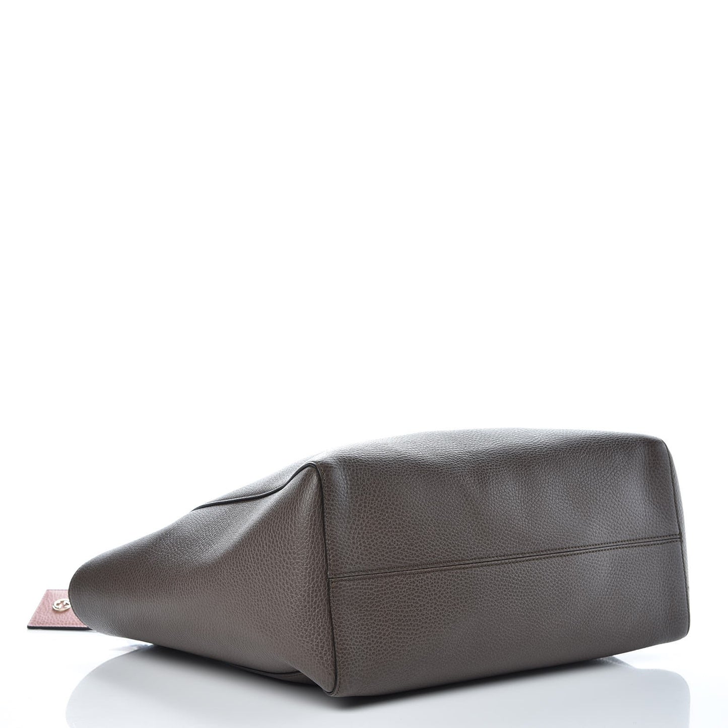 Dollar Calfskin Medium Swing Tote Grey Field Soft Pink