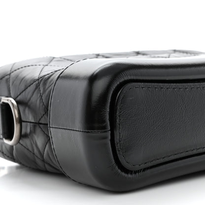 Chanel Aged Calfskin Quilted Small Gabrielle Hobo Black 9 of 10