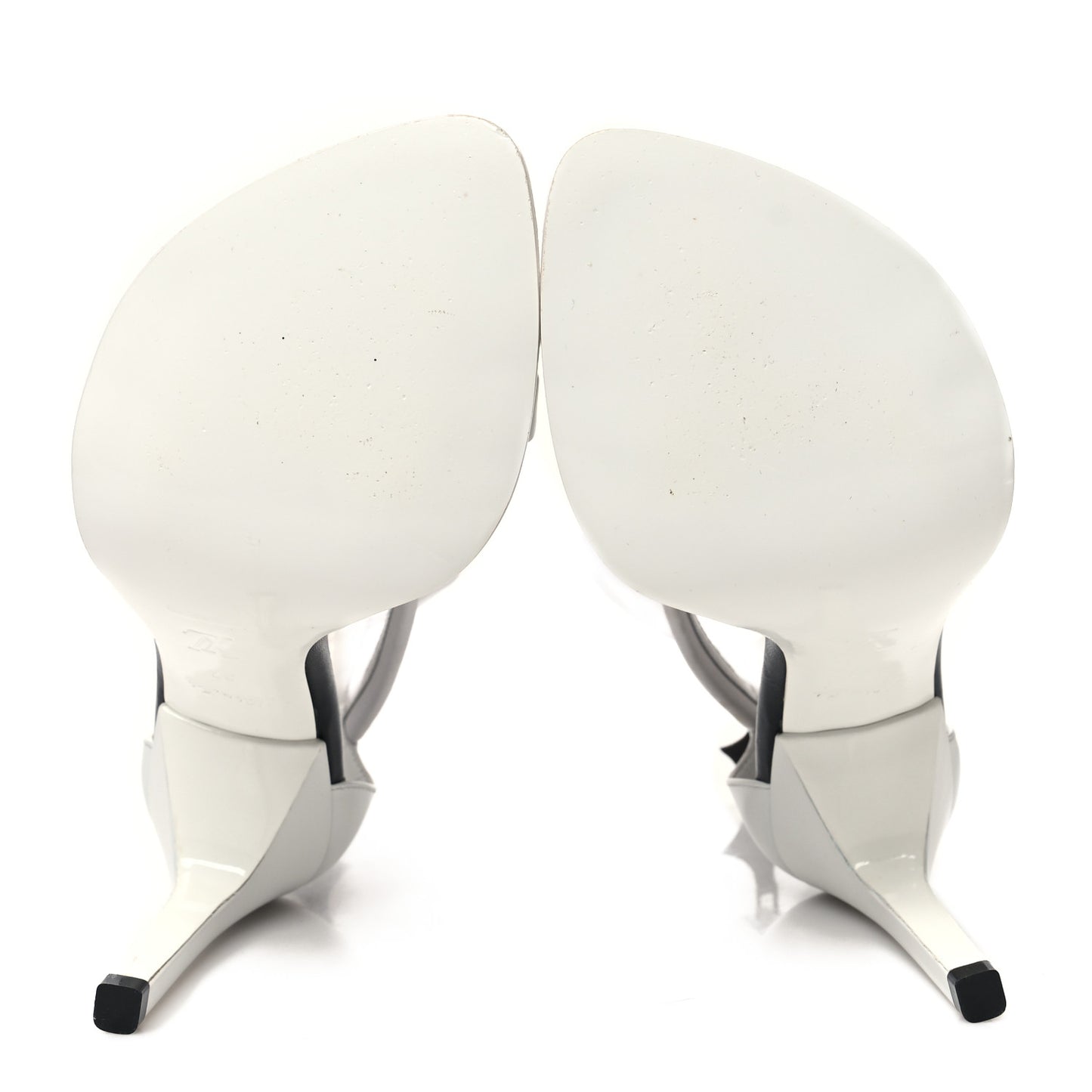 Calfskin Call Back Sandals 37 White