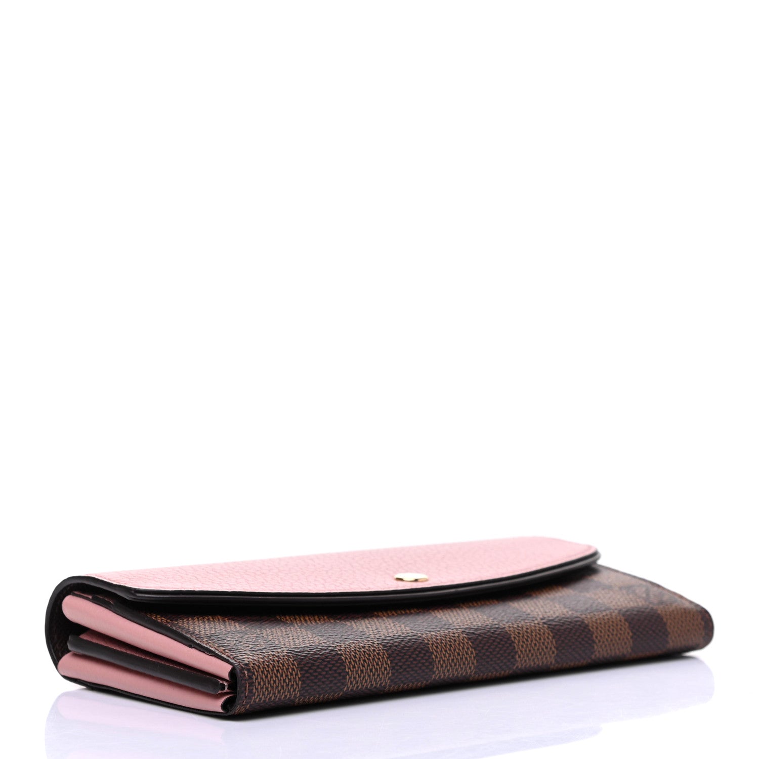 Louis Vuitton Damier Ebene Normandy Wallet Rose Ballerine 4 of 8