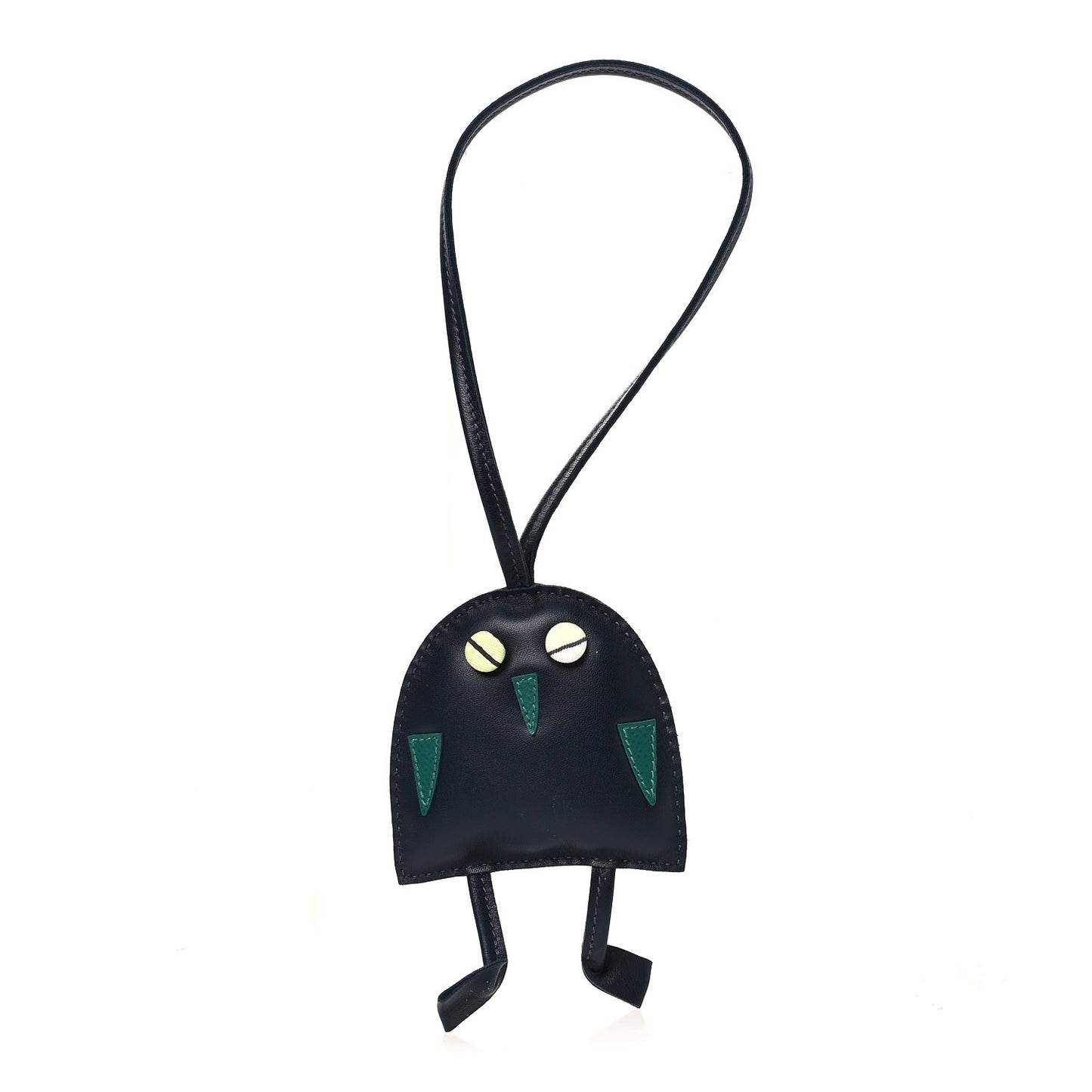 Lambskin Silk Petit H Hibouton Charm