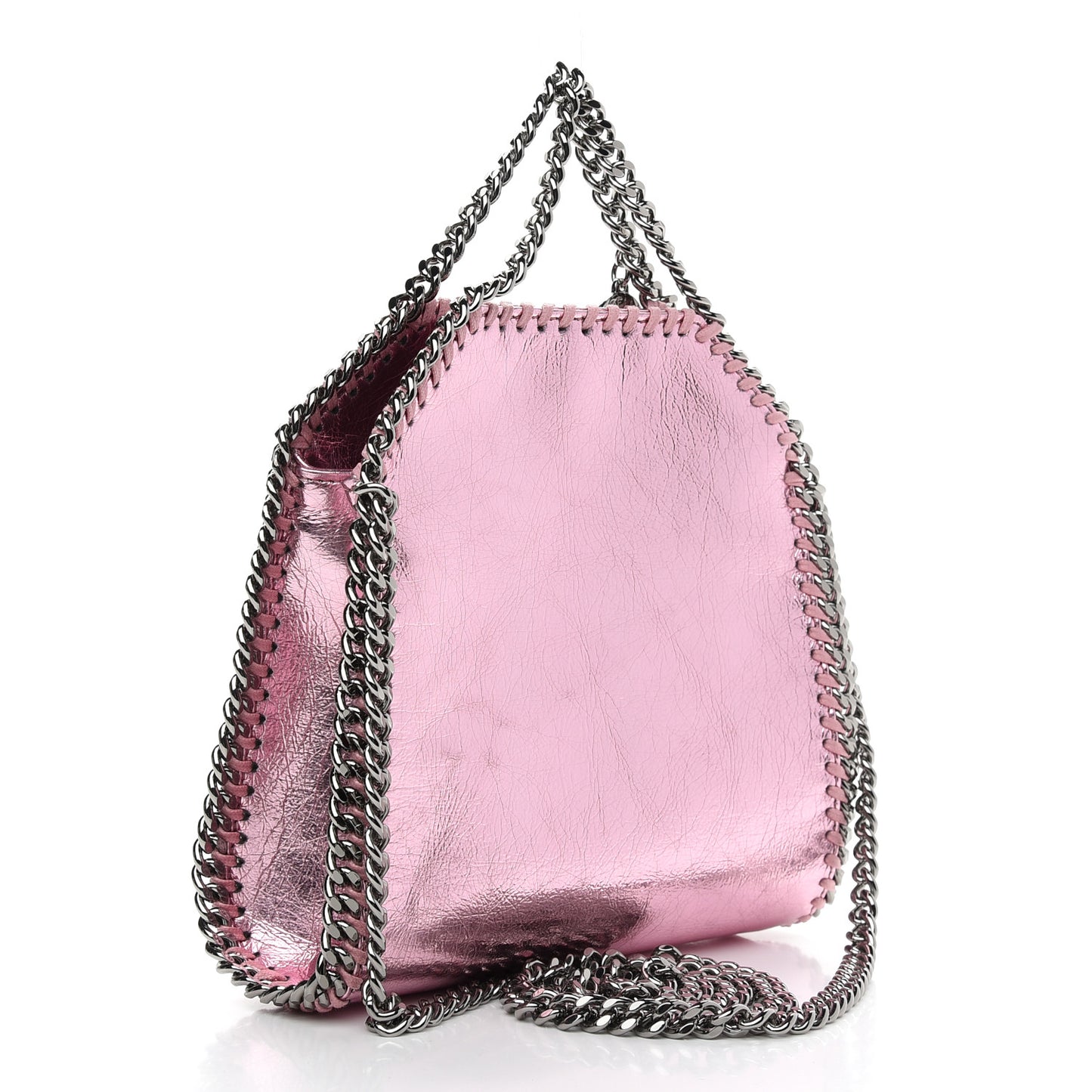 Metallic Eco Alter Nappa Tiny Falabella Tote Pink