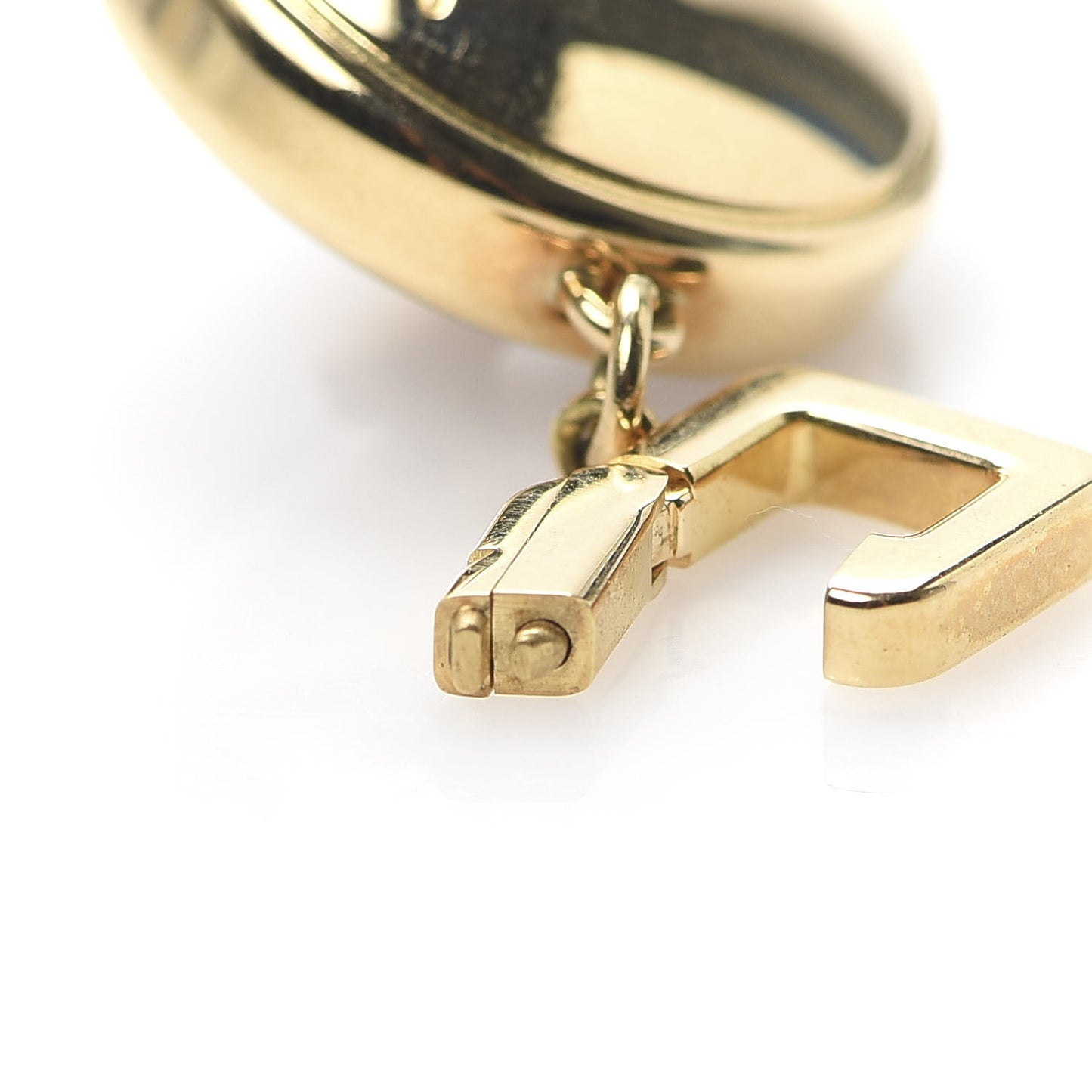 18K Yellow Gold Enamel Roulette Charm
