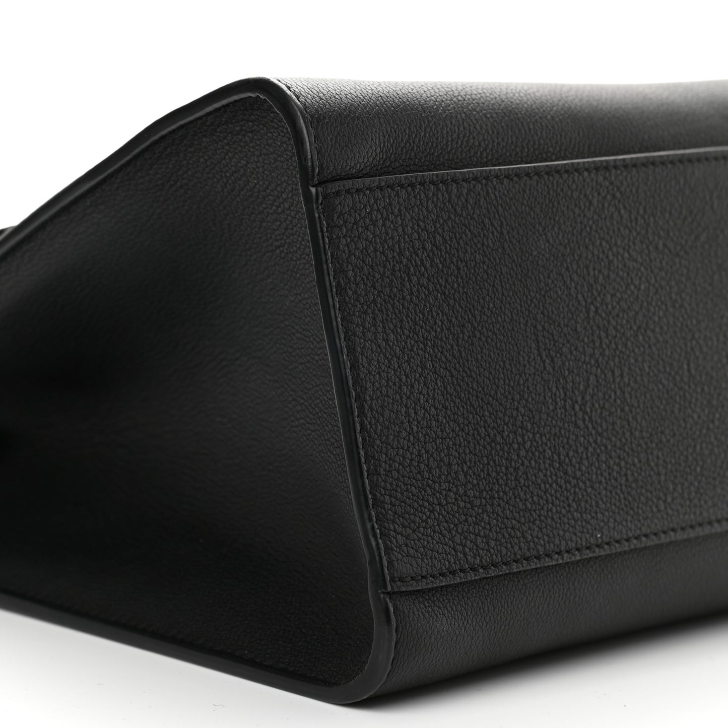 Soft Calfskin Lockme Tote MM Black