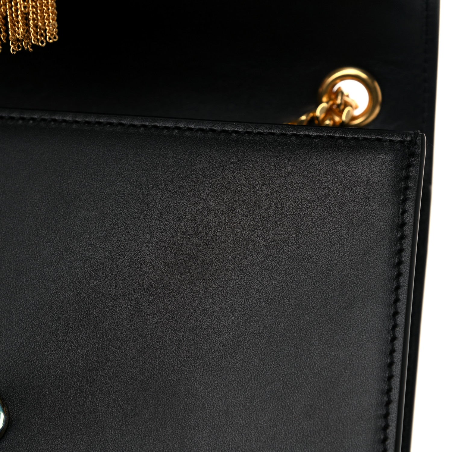Saint Laurent Calfskin Small Classic Monogram Kate Tassel Satchel Black 14 of 17