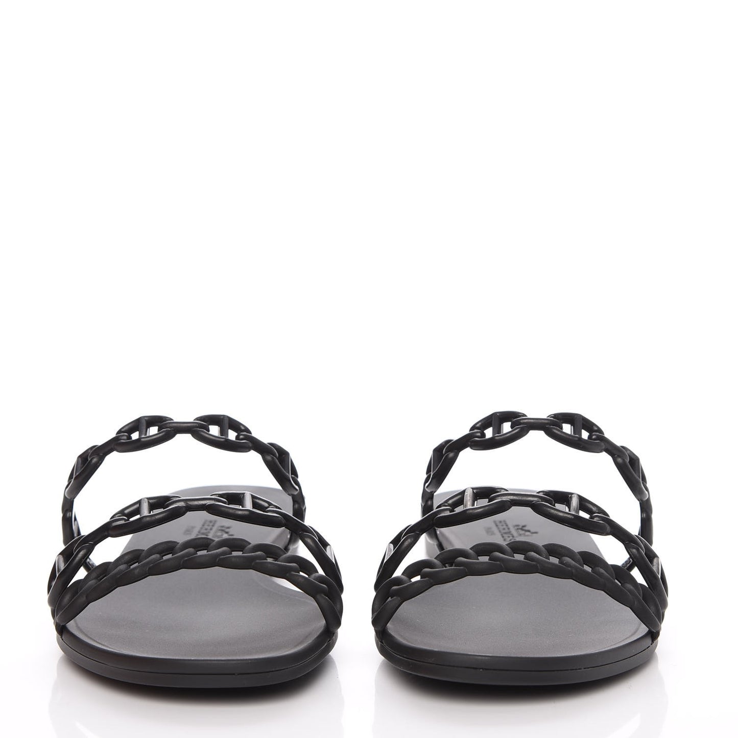 Rubber Chaine d'Ancre Rivage Sandals 36 Black