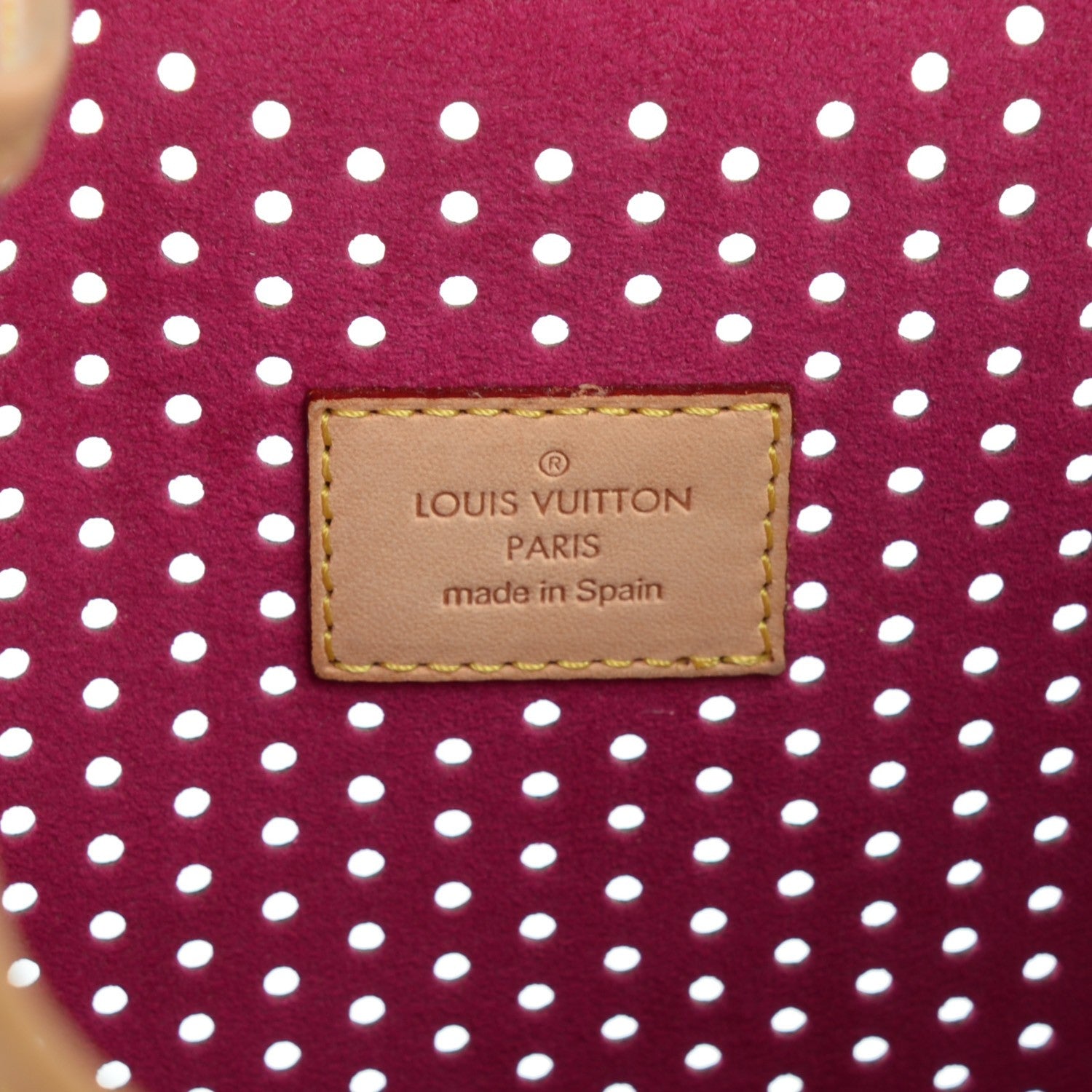 Louis Vuitton Monogram Perforated Musette Fuchsia 6 of 8