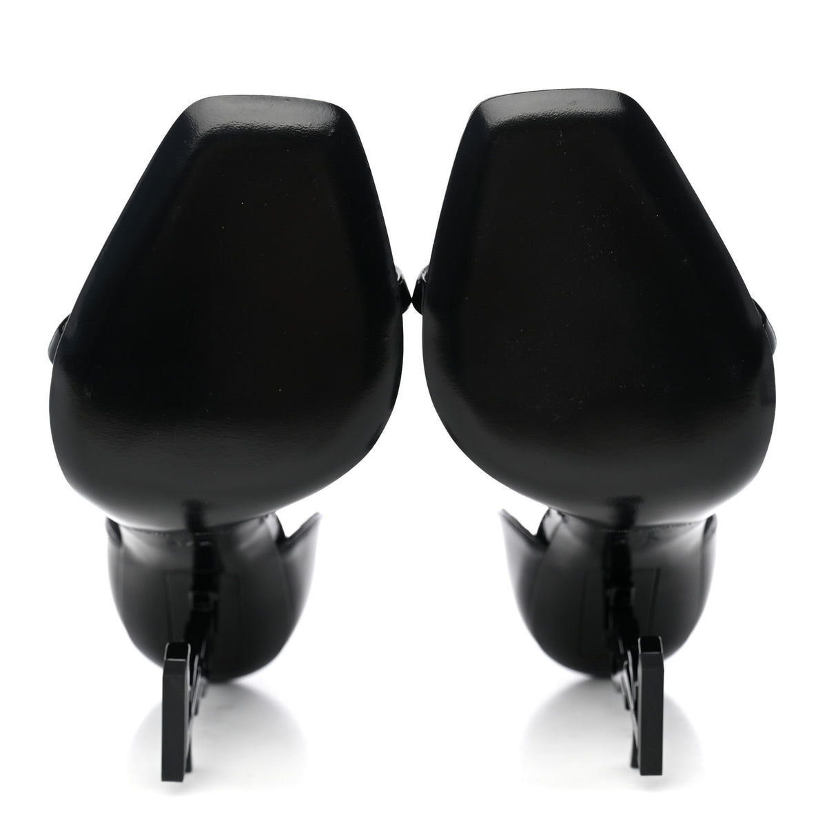 Saint Laurent Patent Calfskin Opyum 110 Sandals 37.5 Black 4 of 9