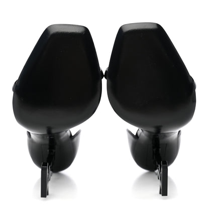 Saint Laurent Patent Calfskin Opyum 110 Sandals 37.5 Black 4 of 9