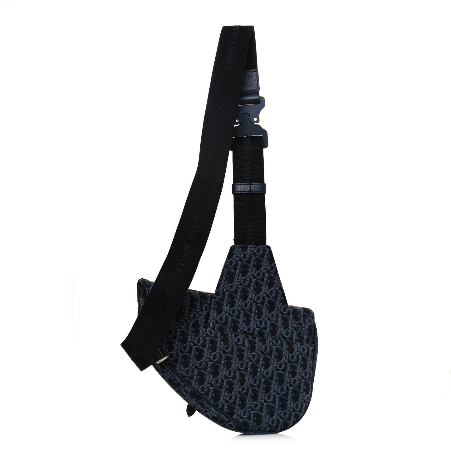 Oblique Mens Saddle Bag Blue