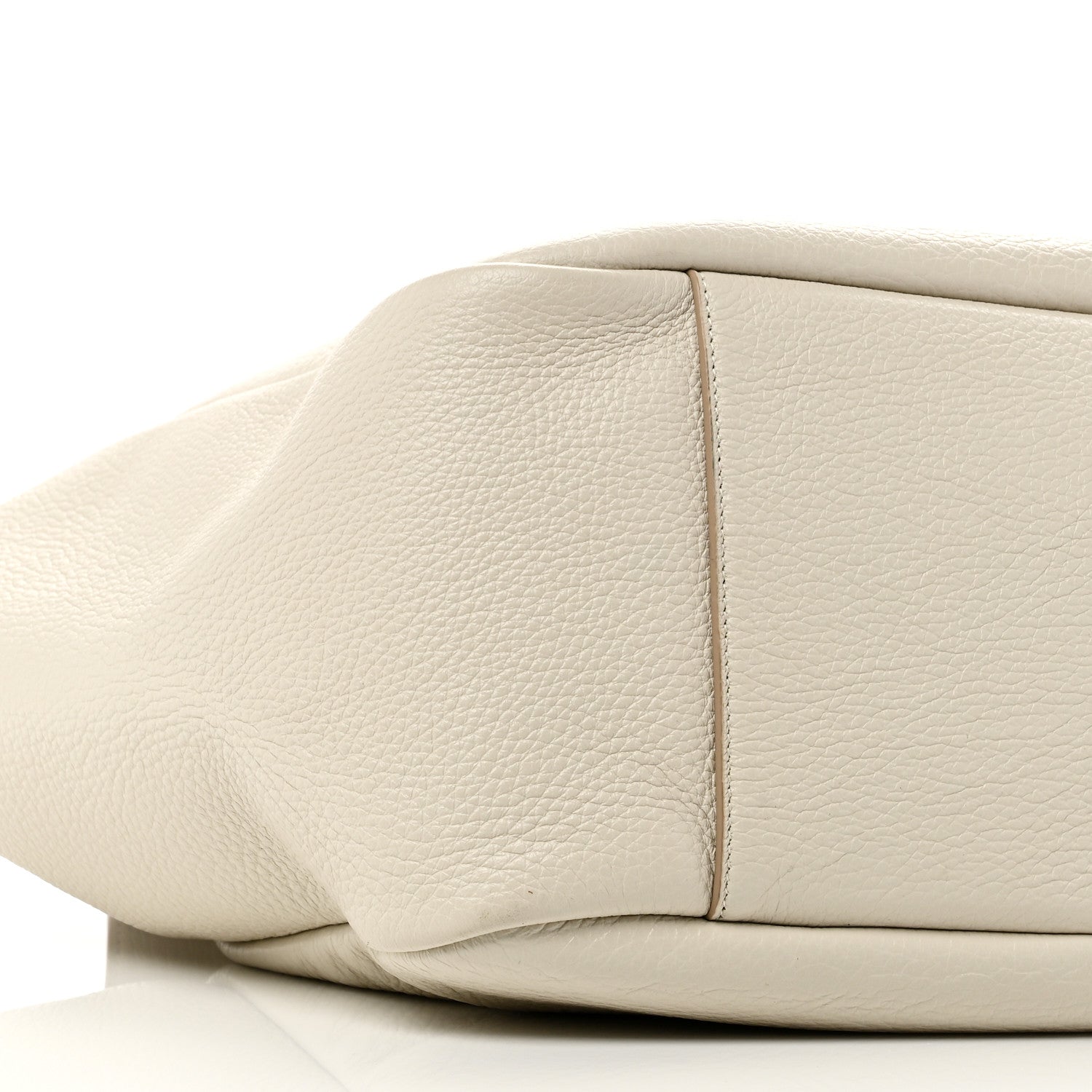 Saint Laurent Grained Deerskin Bea Tote Blanc Vintage 9 of 10