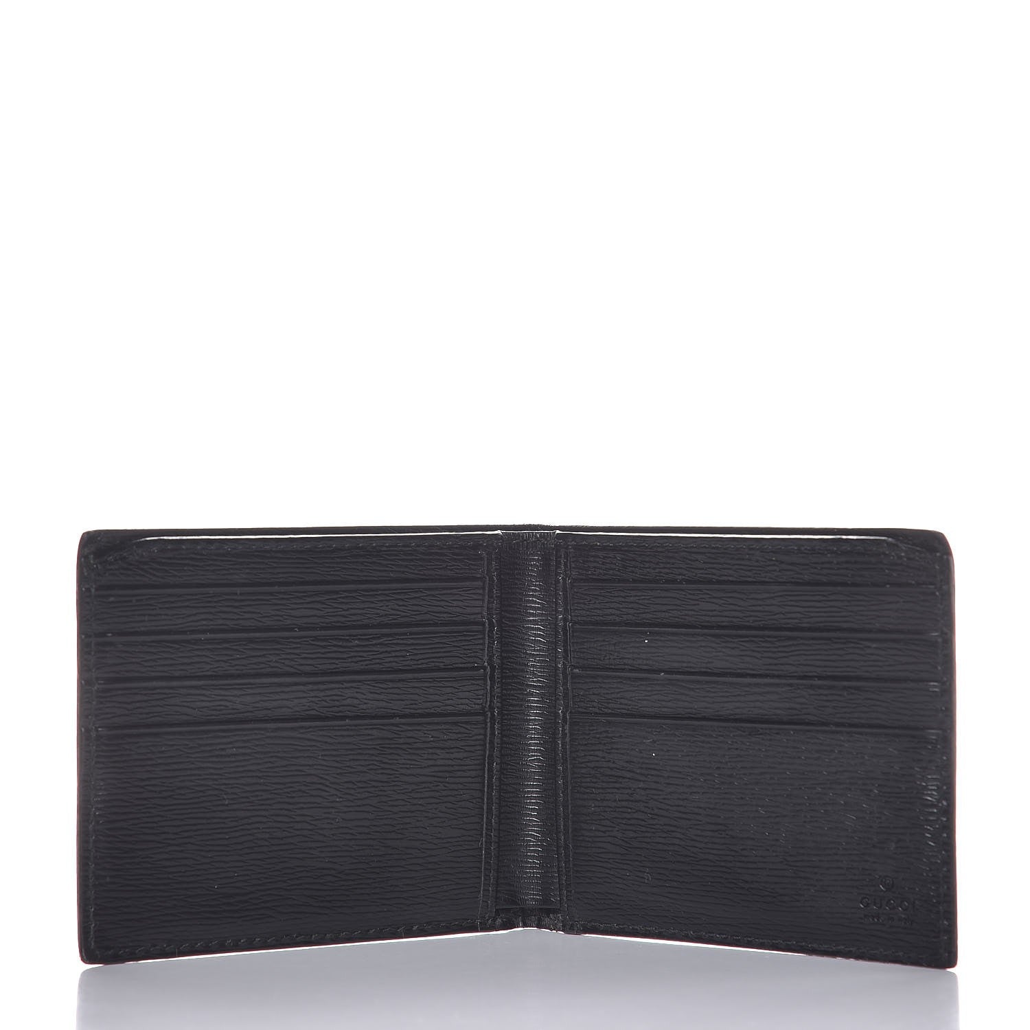 Gucci Shangai Calfskin Kingsnake Bi-Fold Wallet Black 5 of 7