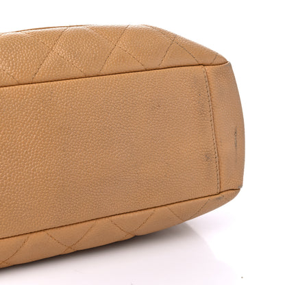 Chanel Caviar Quilted Petit Shopping Tote PST Beige 16 of 21