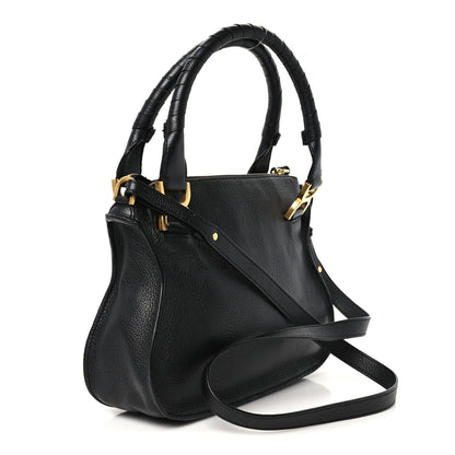Chloe Calfskin Small Marcie Satchel Black 2 of 10