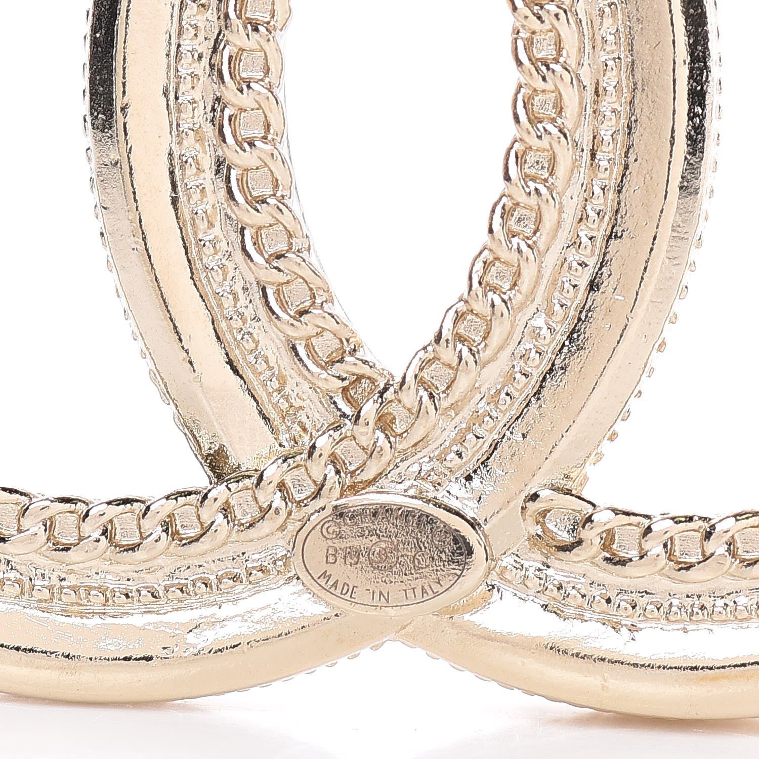Chanel Pearl Crystal CC Brooch Gold 4 of 5