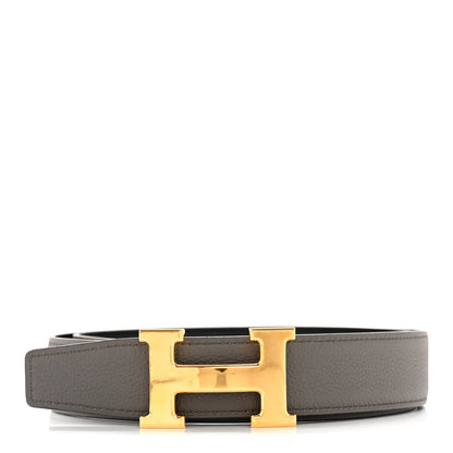Hermes Box Togo 32mm H Belt 90 36 Black Etain 1 of 6