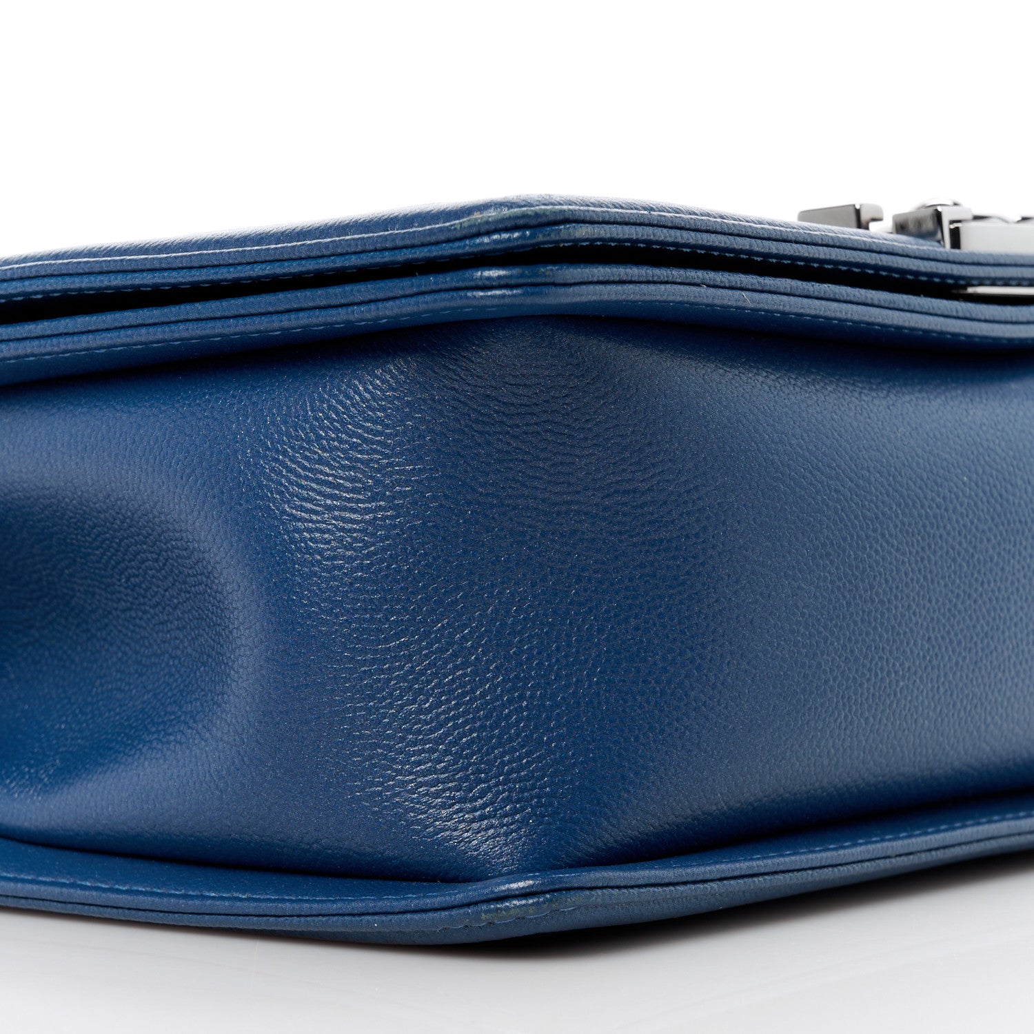 Chanel Caviar Quilted Medium Boy Flap Blue 9 of 11