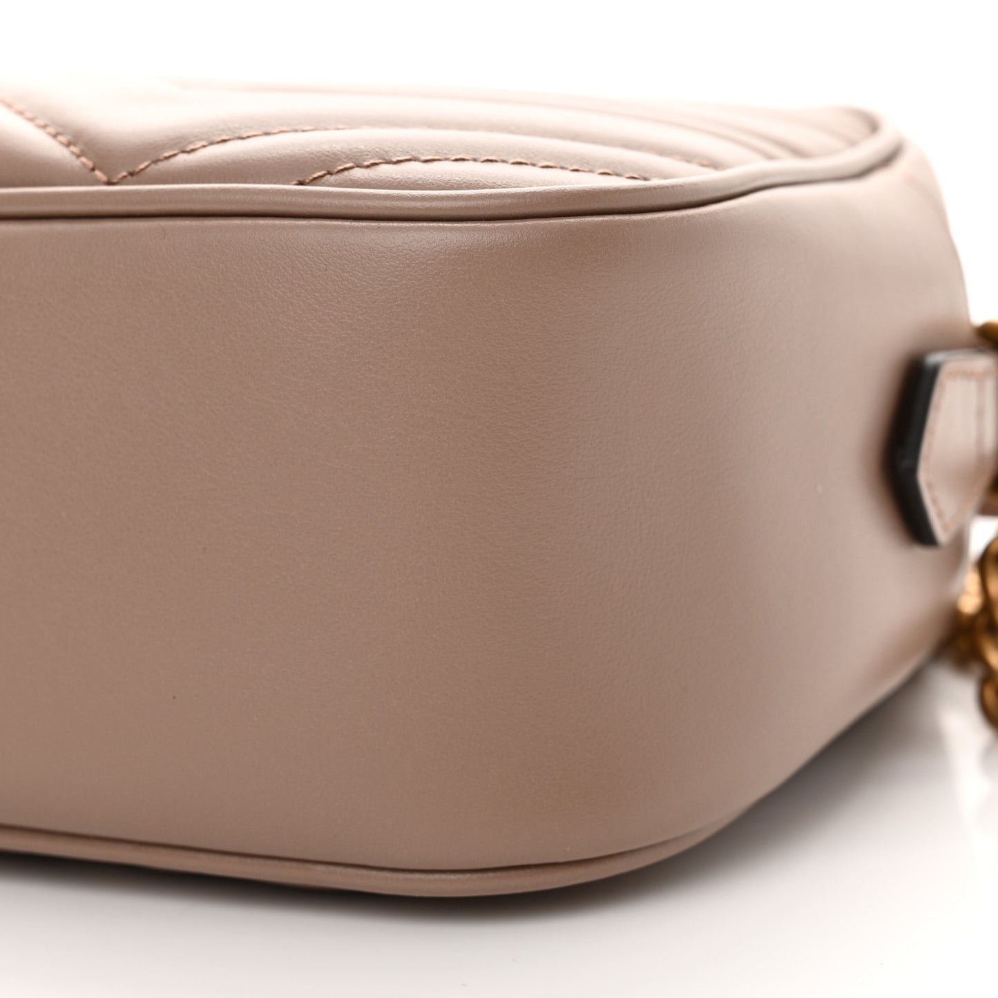 Calfskin Matelasse Small GG Marmont Chain Shoulder Bag Porcelain Rose