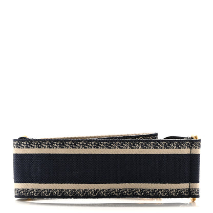 Christian Dior Canvas Embroidered Shoulder Strap Blue 2 of 6