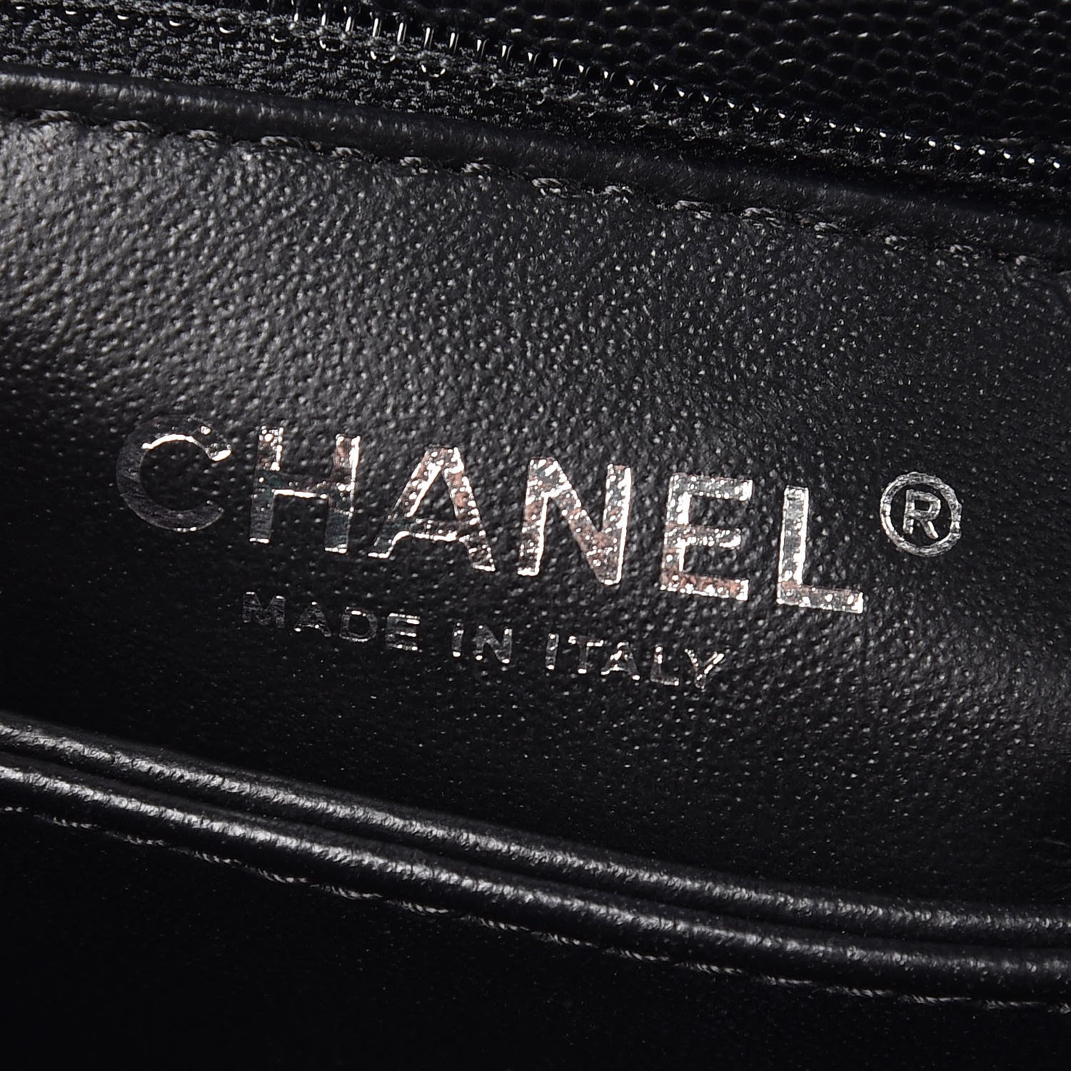 Chanel Caviar Lizard Quilted Mini Coco Handle Flap Black 6 of 9