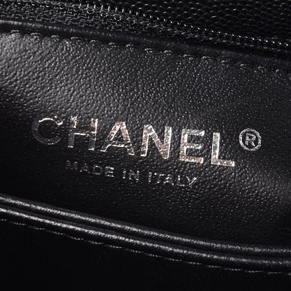 Chanel Caviar Lizard Quilted Mini Coco Handle Flap Black 6 of 9