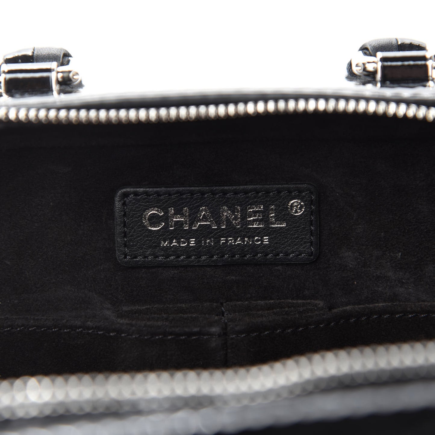 Patent Quilted Travel Kit Vanity Case Black