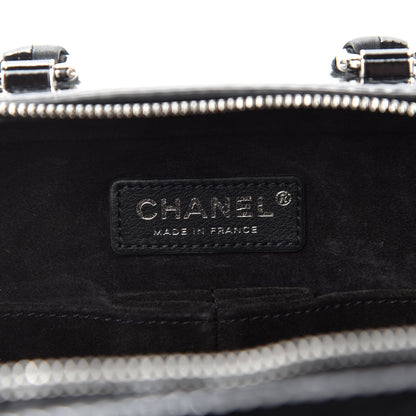 Chanel Patent Quilted Travel Kit Vanity Case Black 9 of 11