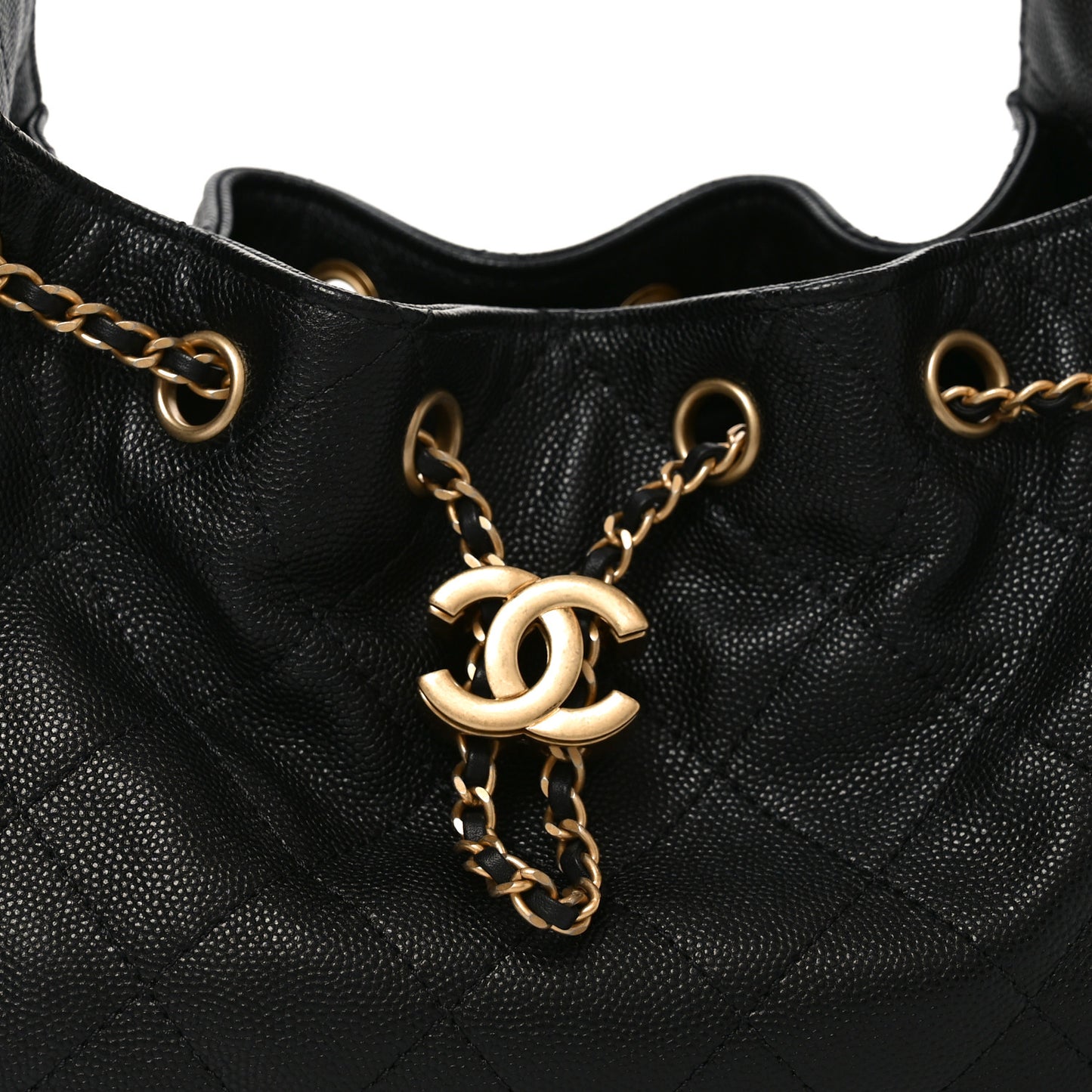 Caviar Quilted Mini Chanel 25 Handbag Black
