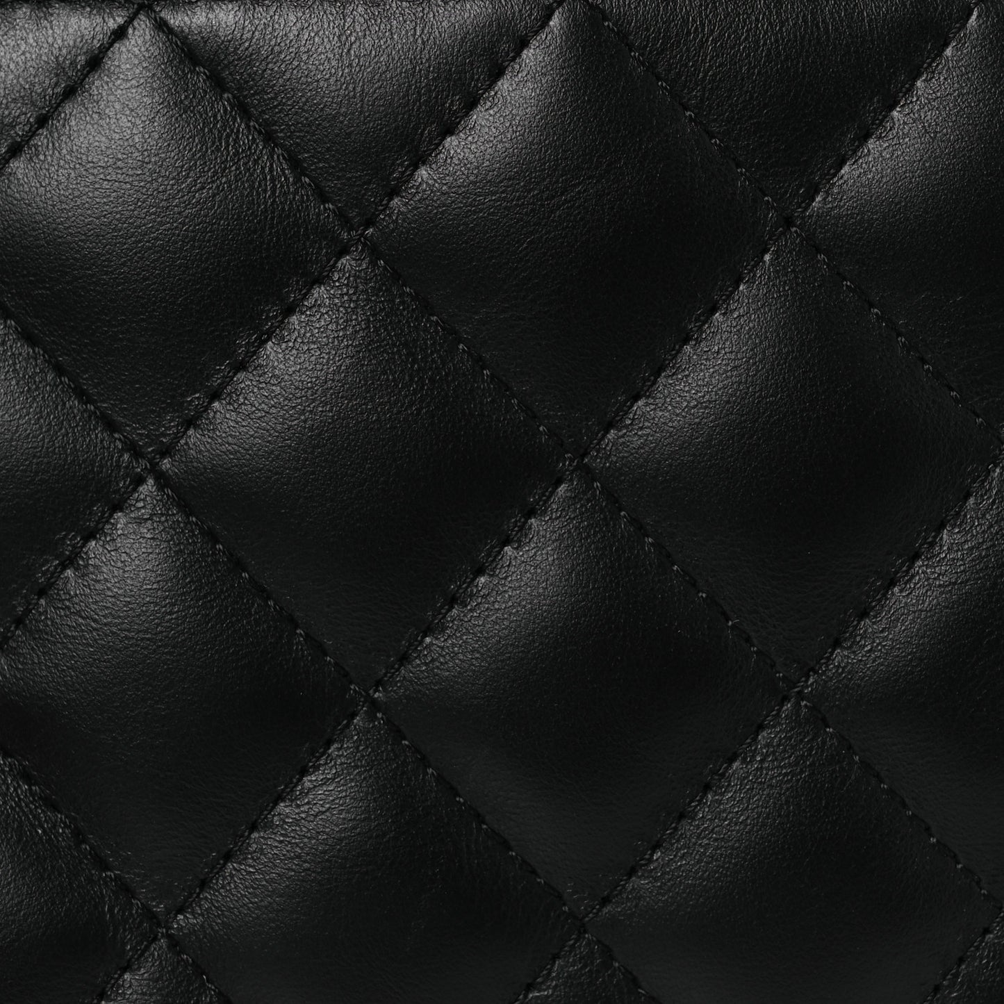 Calfskin Quilted Uniform Waist Belt Bag Black