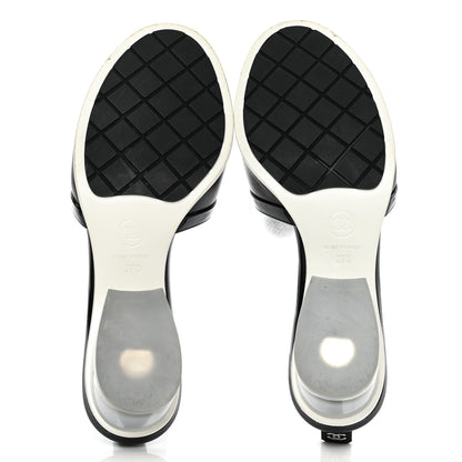 Chanel Lambskin PVC Mule 37 Black Transparent 5 of 9